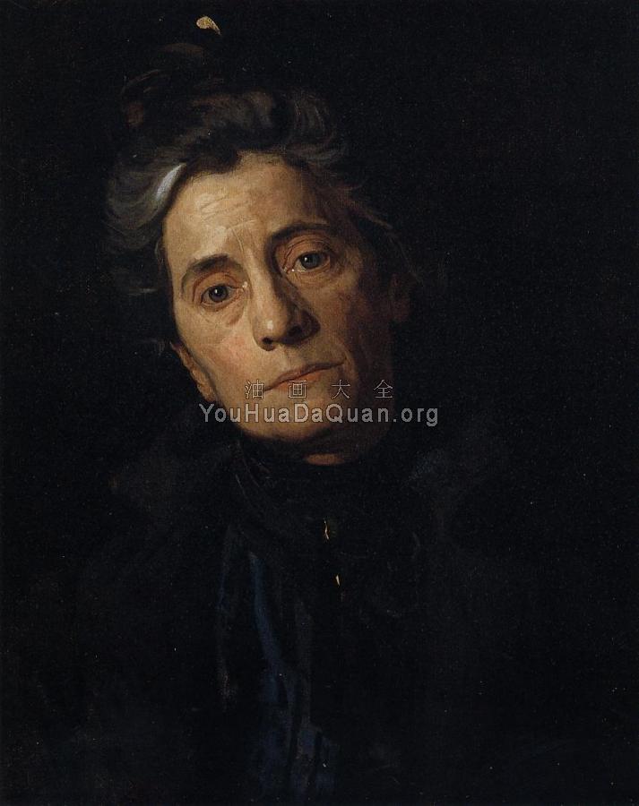Portrait of Susan MacDowell Eakins, The Artist Wife - 托马斯·伊肯斯